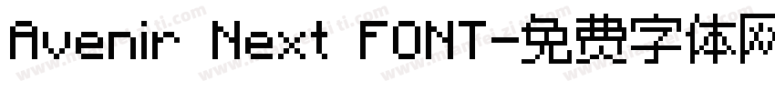 Avenir Next FONT字体转换